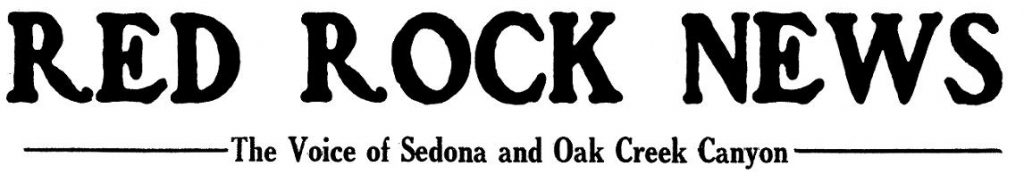 The Red Rock News original masthead as it appeared on our first edition, Oct. 3, 1963.