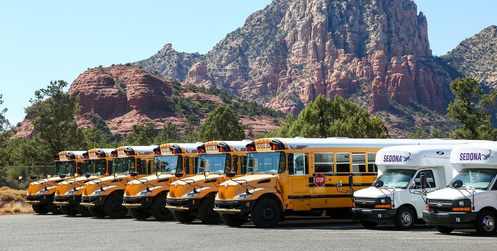 SedonaOak Creek School District plans its bus routes Sedona Red Rock