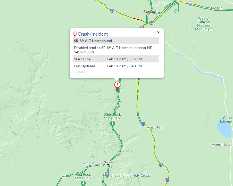 ADOT reopens SR89 between Sedona and Flagstaff after overnight weather ...