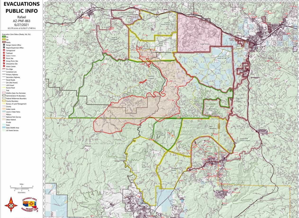 Rafael Fire Grows To 62,376 Acres - Sedona Red Rock News