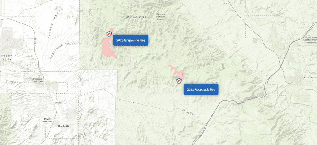 Coconino Prescott National Forests Monitoring Four Small Wildfires Burning Outside Verde Valley 4249