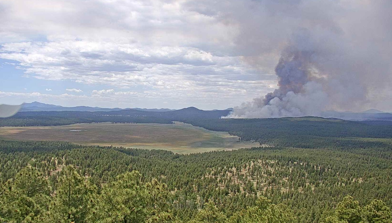 Bravo Fire burning north of Sedona, near Camp Navajo - Sedona Red Rock News